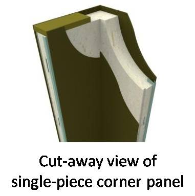 Seismic Resistant Single Piece Insulated Corner Panel